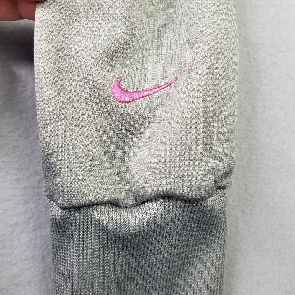 Nike Hoodie Womens Size XL Full Zip Just Do It Spell Out Jacket Fleece Swoosh - Picture 6 of 10